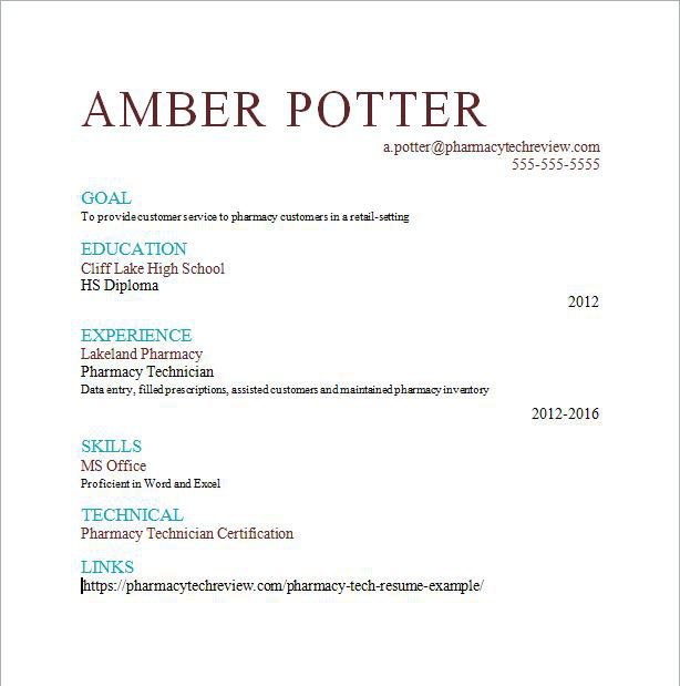 resume example